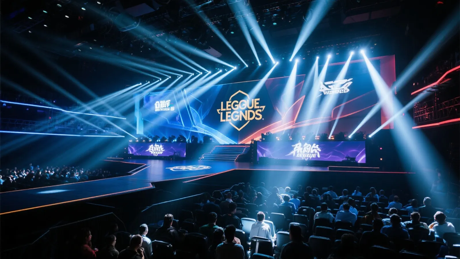 LCK 赛场舞台背景