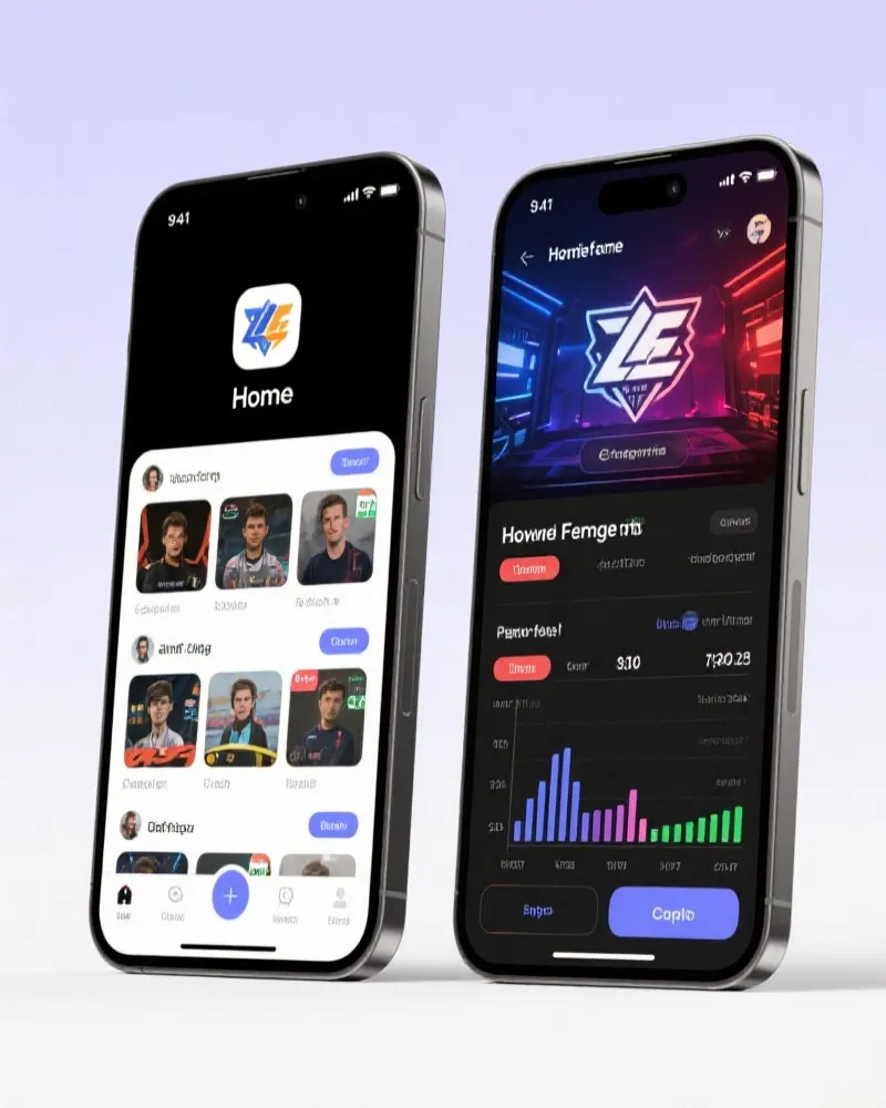 LCK幕后站 App 界面展示